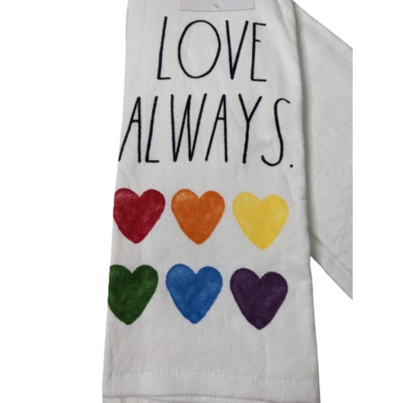 Rae Dunn Love Always Kitchen Towels - Picture 2 of 6
